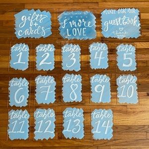 Acrylic Wedding Signs